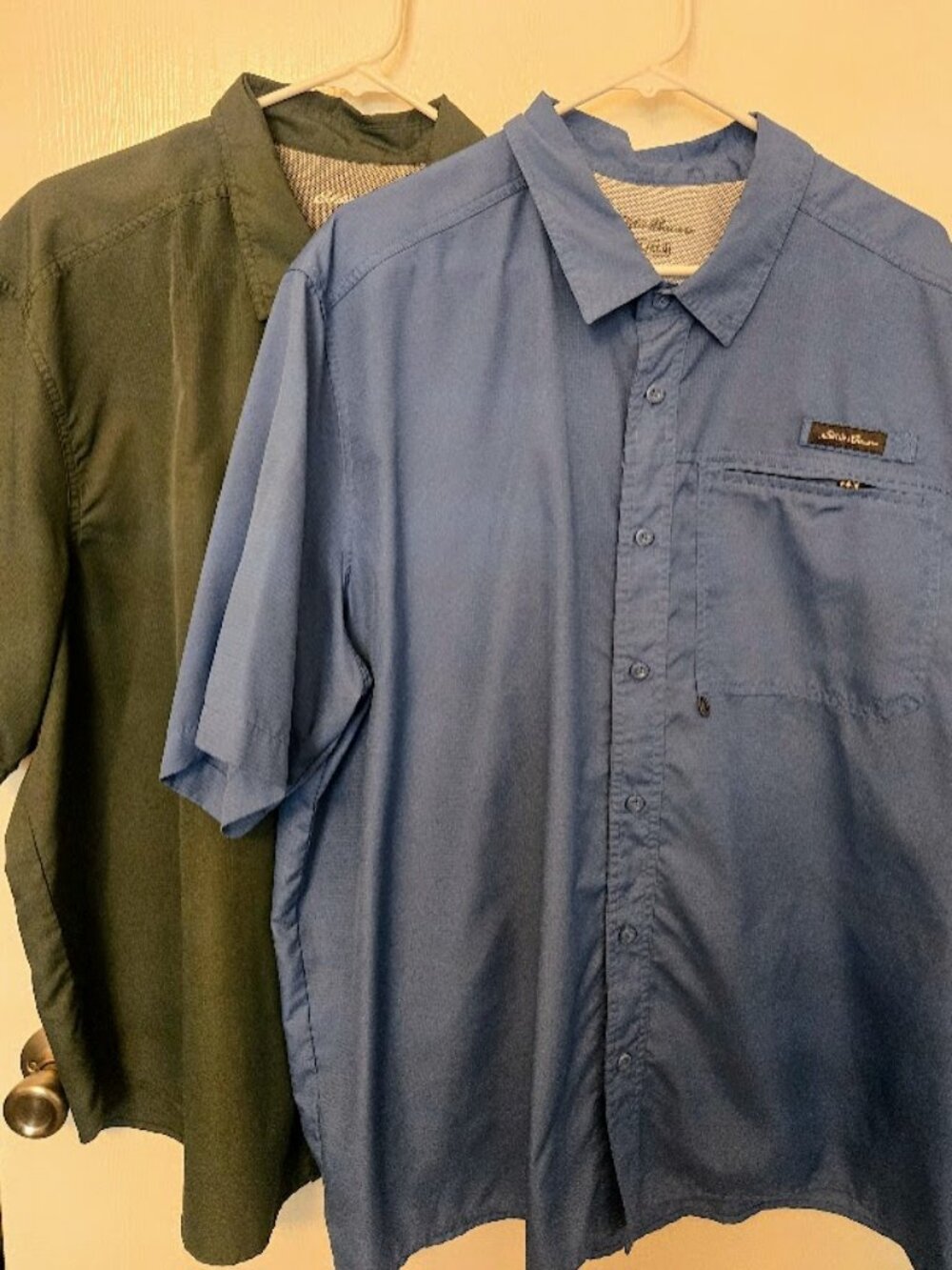 Bundle of TWO Eddie Bauer men's fishing outdoor vented shirts Size XXL